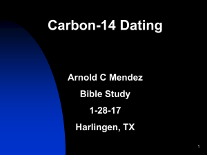 C-14 is used to date