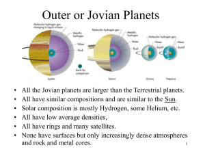 Outer or Jovian Planets - Academic Computer Center