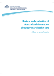 Review and evaluation of Australian information about primary