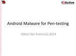 Android Malware for Pen-testing