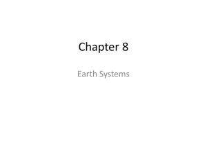 CH. 8 EARTH SYSTEMS