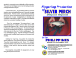 Fingerlings Production of Silver Perch