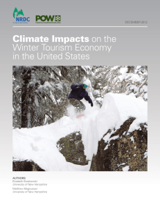 Climate Impacts on the Winter Tourism Economy in the