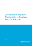 Cone beam computed tomography practice standard
