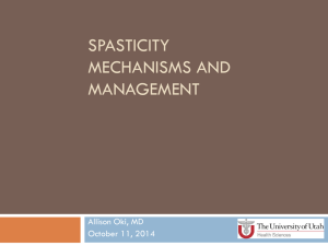 Spasticity - Utah Physical Therapy Association