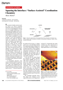 Squaring the Interface: "Surface-Assisted" Coordination Chemistry