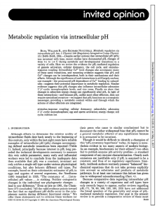 Metabolic regulation via intracellular pH - AJP