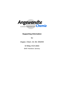 Supporting Information for Angew. Chem. Int. Ed. Z52444 © Wiley