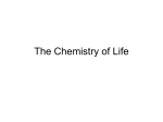 The Chemistry of Life