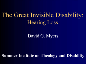 David G. Myers,  - Collaborative on Faith and Disability