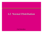6.2 Normal Distribution