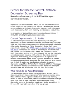 Center for Disease Control- National Depression Screening Day