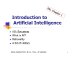 AI = the design of rational agents