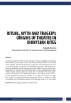 ritual, myth and tragedy: origins of theatre in dionysian rites