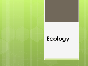 Ecology day 1