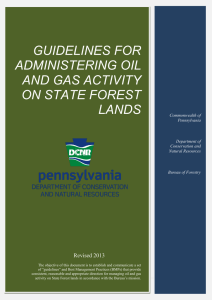 Guidelines for Administering Oil and Gas Activity on State