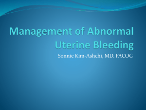 Abnormal Uterine Bleeding