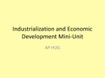 Industrialization and Economic Development