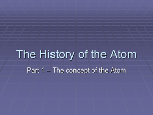 Atomic Theories Powerpoint