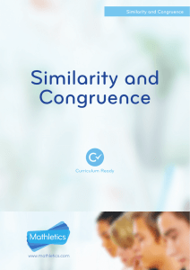 Geometry_Grade 912 Similarity and Congruence