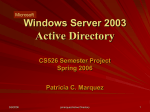 Win2003 Active Directory