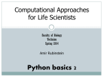 Files - Computational Approaches for Life Scientists