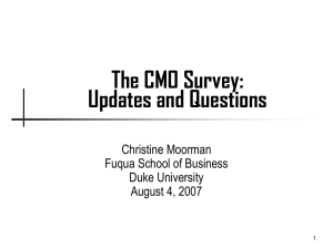 The CMO Survey