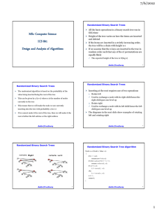 MSc Computer Science ICS 801 Design and Analysis of Algorithms