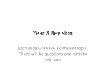 Year 8 Revision