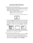 Calculating Expected Value and Standard