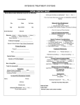 intake paperwork - Intensive Treatment Systems