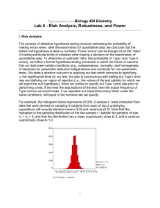 Lab 5 - Risk Analysis, Robustness, and Power
