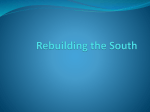 Rebuilding the South