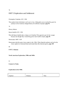 UNIT 2 Exploration and Settlement