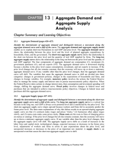 CHAPTER 13 | Aggregate Demand and Aggregate Supply Analysis