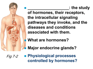 Fig 7-2 Hormones