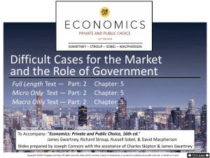Difficult Cases for the Market and the Role of Government (15th ed)