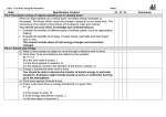 Date Specification Content Comments P2.2 The kinetic energy of