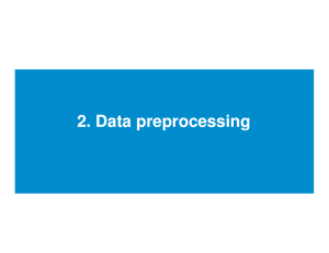 2. Data preprocessing