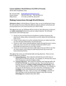 World History II syllabus