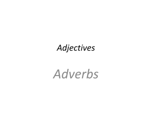 Adverbs