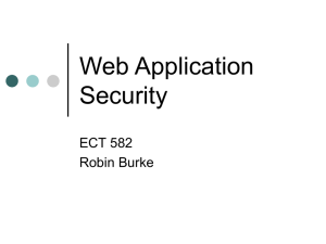 Web Application Security