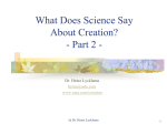 Science and Creation - Part 2