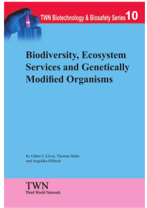 Biodiversity, Ecosystem Services and Genetically Modified Organisms