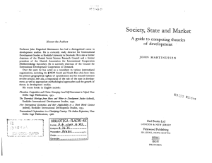: ..J. Society, State and Market