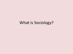 What is Sociology?