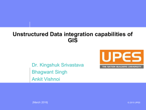 Unstructured Data integration capabilities of GIS