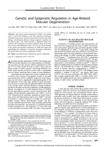 Genetic and Epigenetic Regulation in Age