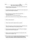 Atomic Models Questions (write on separate page—Cornell Note