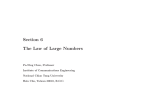 Section 6 The Law of Large Numbers